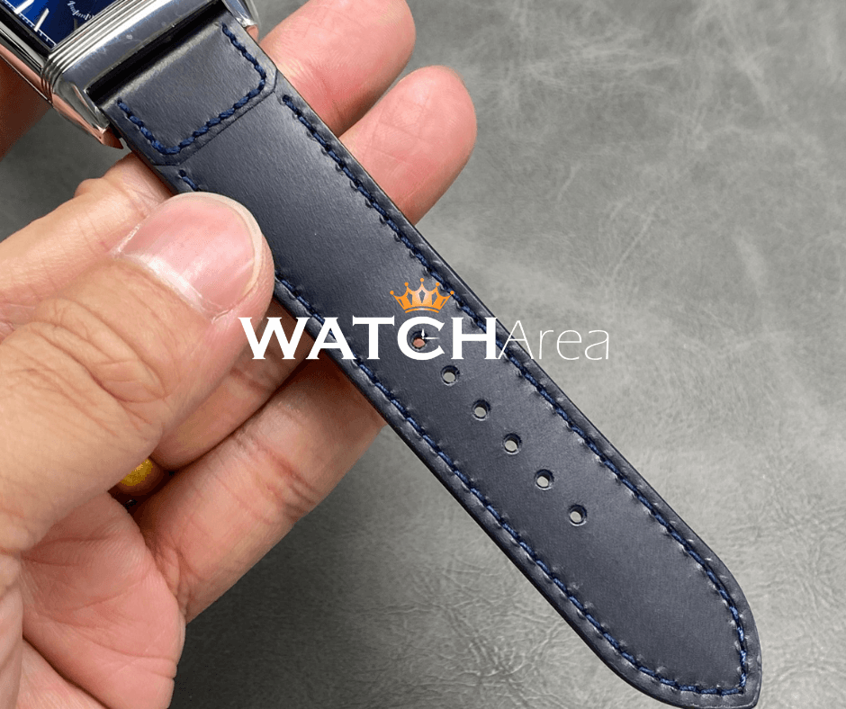 Jaeger-LeCoultre Reverso - Blue/White Dial - Blue Leather Strap 11