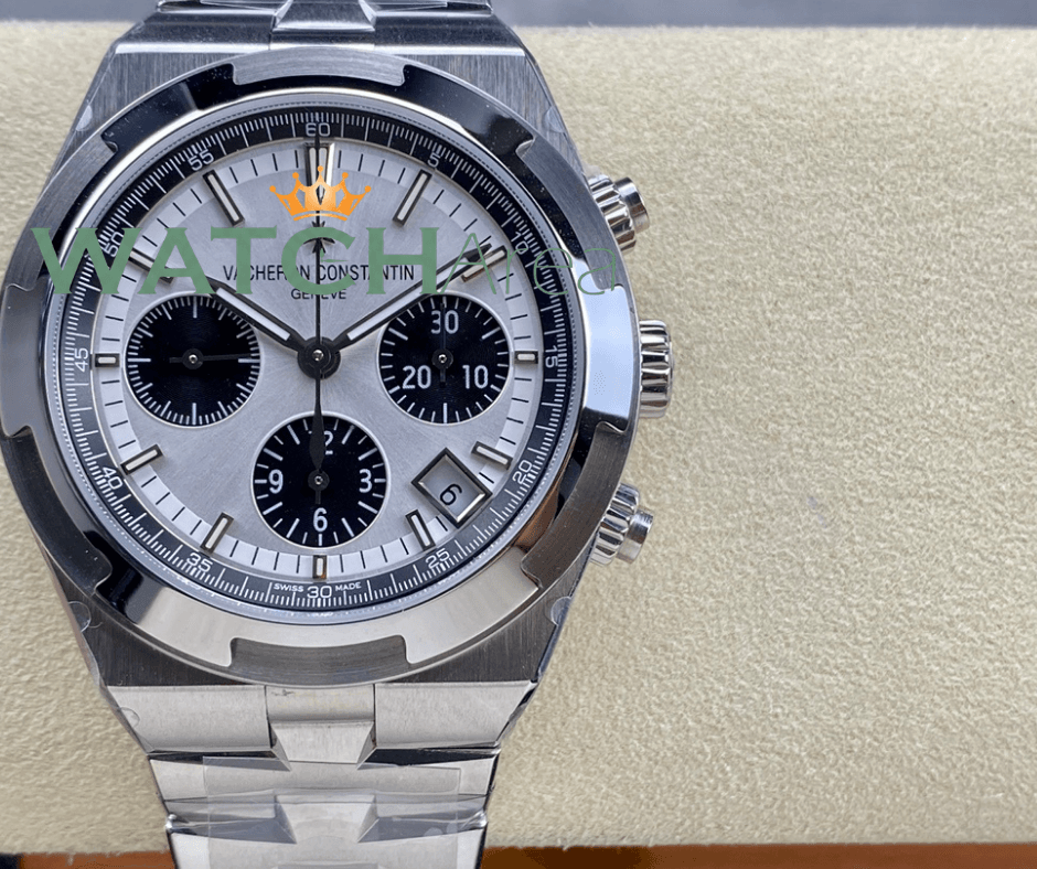 Vacheron Constantin - Overseas/Chronograph - White/Black Dial - SS Case - SS Strap