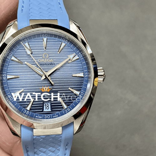 Omega - Seamaster - Sky Blue Dial - Sky Blue Rubber Strap
