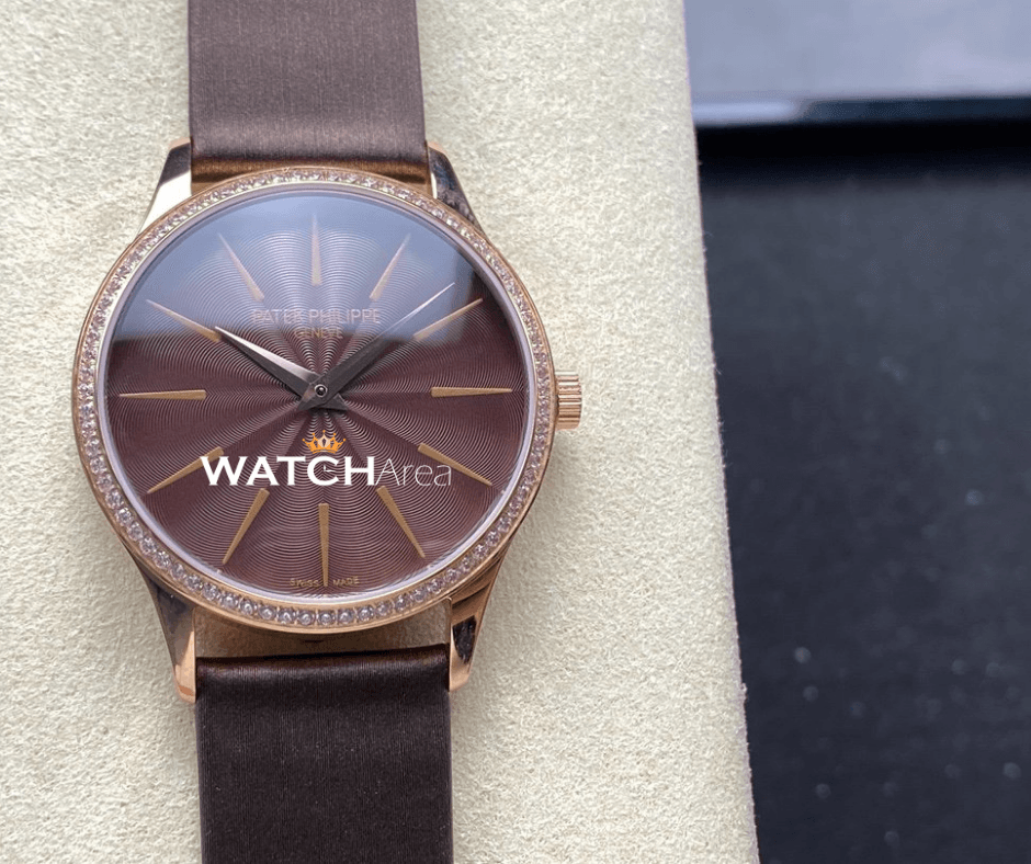 Patek Philippe Calatrava - Brown Dial - Satin Strap