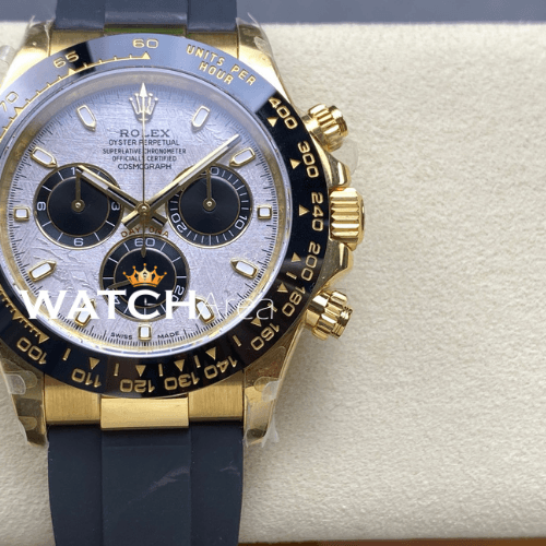 Rolex - Daytona - Gold/Meteorite Dial - Black Oysterflex Rubber Strap