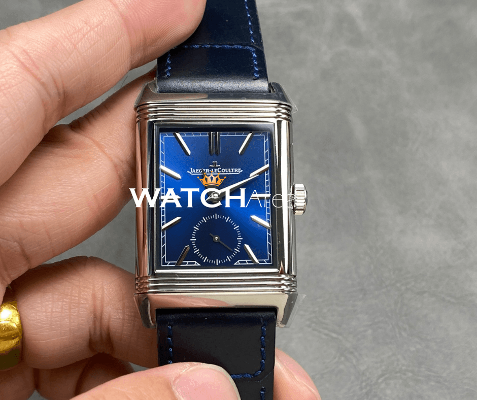 Jaeger-LeCoultre Reverso - Blue/White Dial - Blue Leather Strap