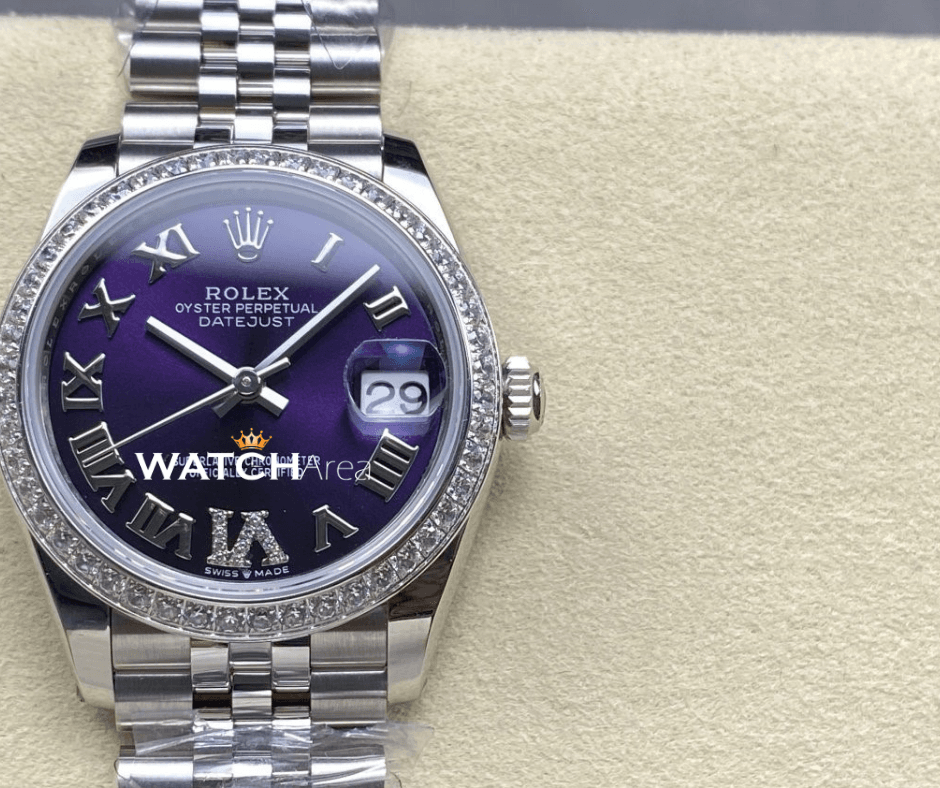 Rolex Datejust 31 - Purple Dial - Jubilee Strap