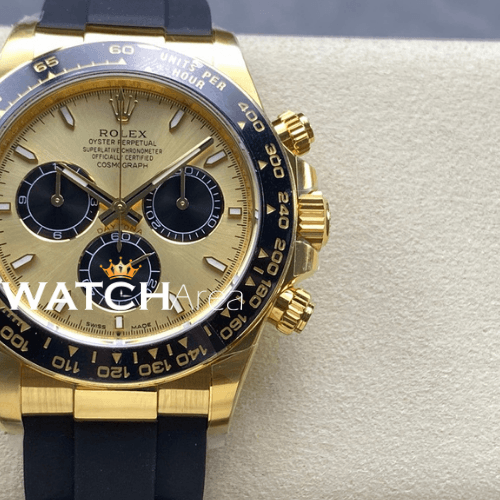 Rolex - Daytona - Yellow Gold Dial - Black Oysterflex Rubber Strap