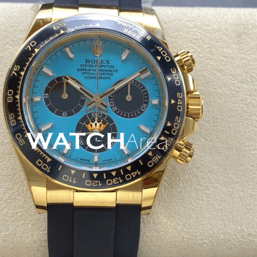 Rolex - Daytona - Turquoise Dial - Black Oysterflex Rubber Strap