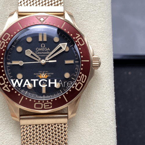 Omega - Seamaster - Black Dial - BG Milanese Strap