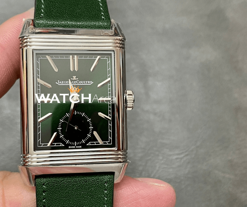 Jaeger-LeCoultre Reverso - Green/White Dial - Green Leather Strap