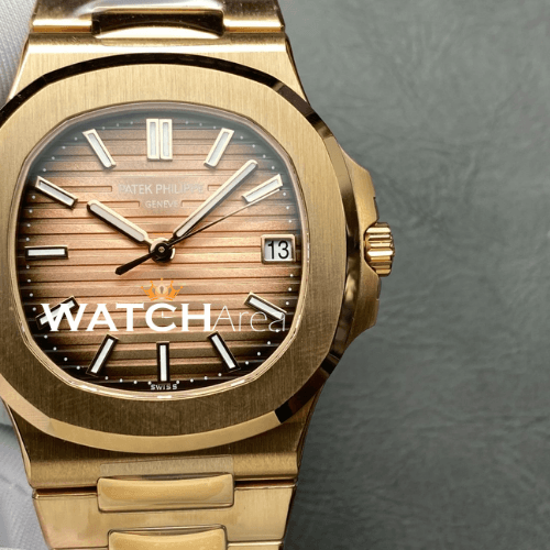 Patek Philippe - Nautilus - Brown Dial - Gold Strap