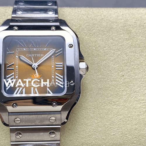 Cartier - Santos - Brown Dial - SS Strap