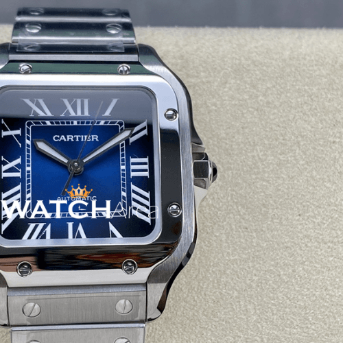 Cartier - Santos - Blue Dial - SS Strap