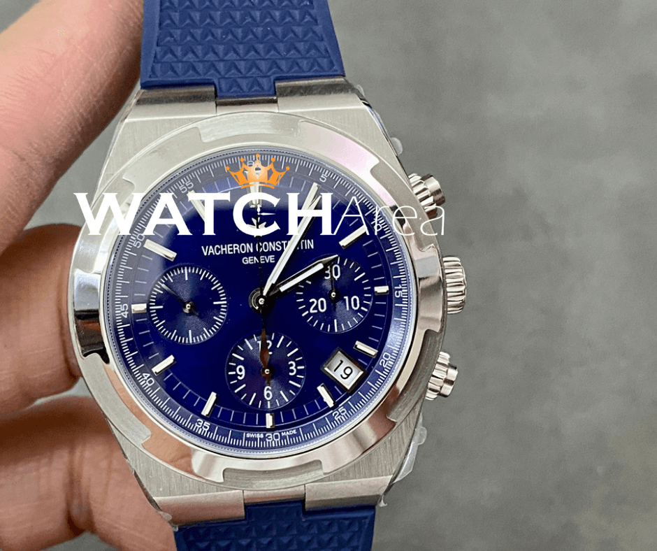 Vacheron Constantin - Overseas/Chronograph - Blue Dial - SS Case - Blue Rubber Strap