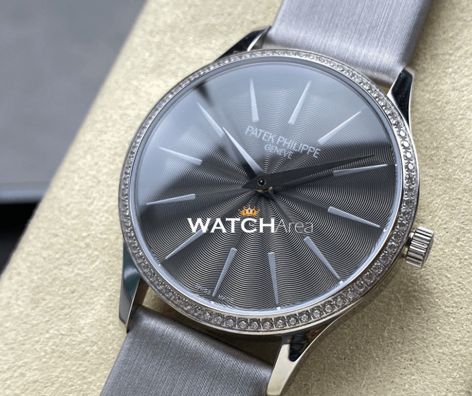 Patek Philippe Calatrava - Gray Dial - Satin Strap 2