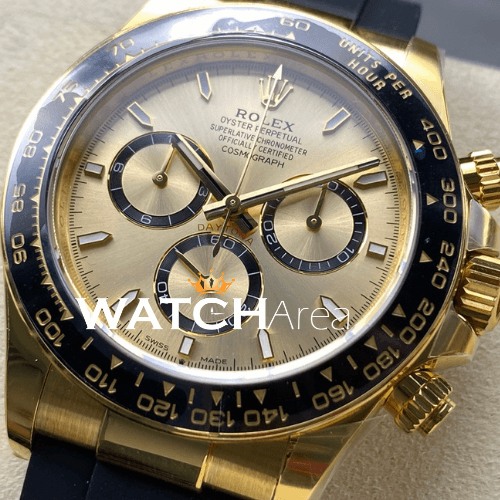 Rolex - Daytona - YG/Black Dial - Black Oysterflex Rubber Strap 2