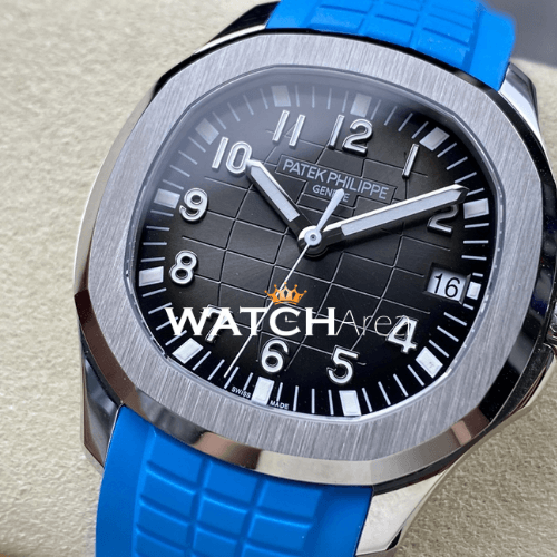 Patek Philippe - Aquanaut - Black Dial - Sky Blue Strap 2