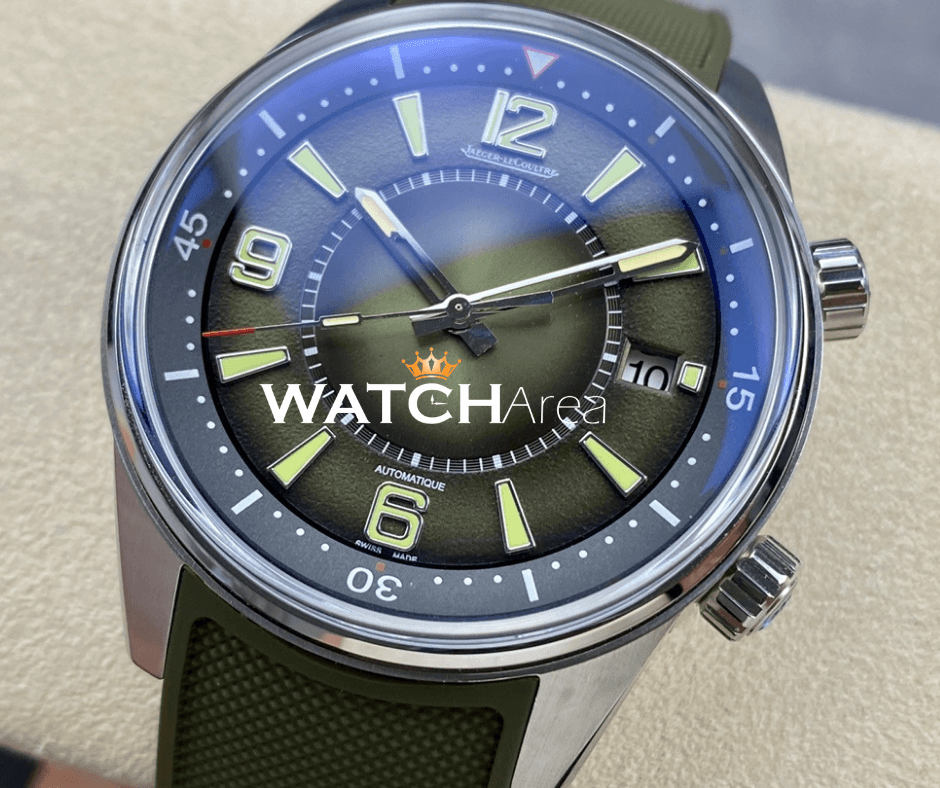 Jaeger-LeCoultre Polaris Date - Green Dial - Green Rubber Strap 2