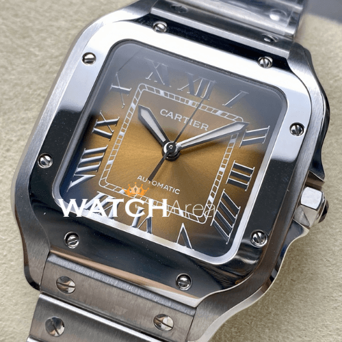 Cartier - Santos - Brown Dial - SS Strap 2