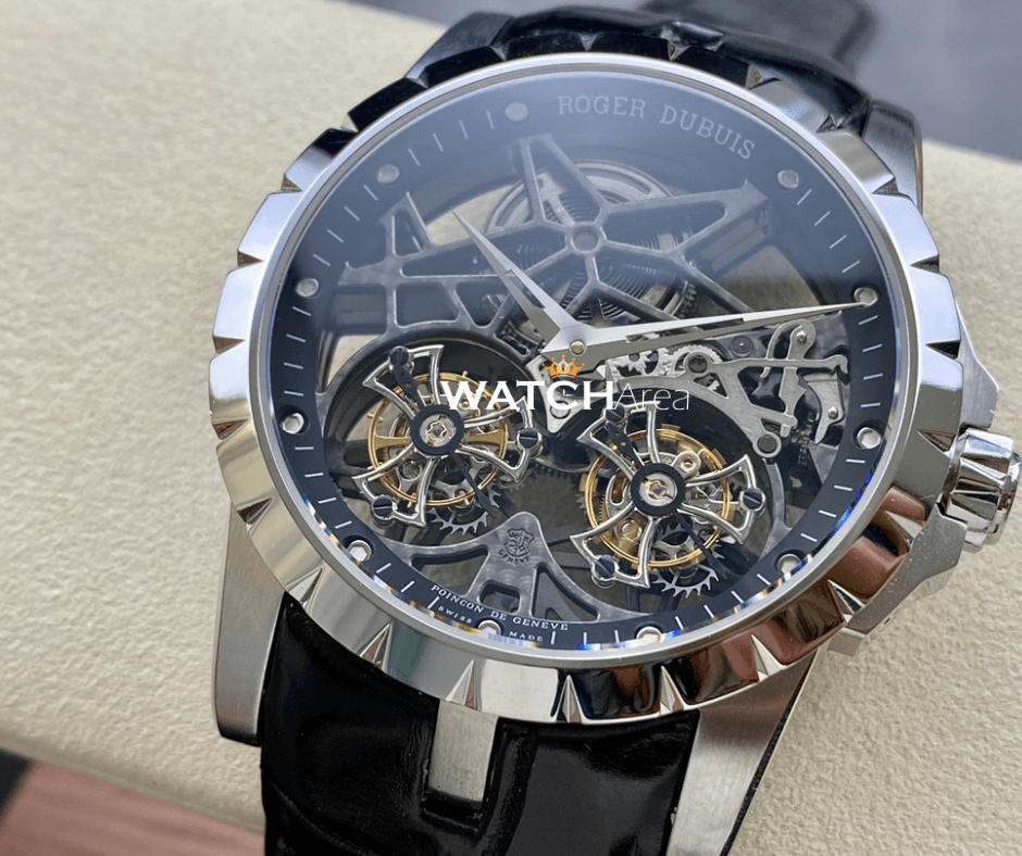 Roger Dubuis Excalibur Limited - SS Case - Black Leather Strap 2