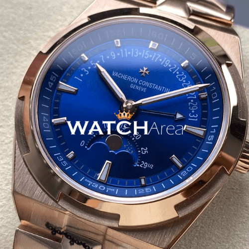 Vacheron Constantin - Overseas/Moon Phase - Blue Dial - RG Strap 2