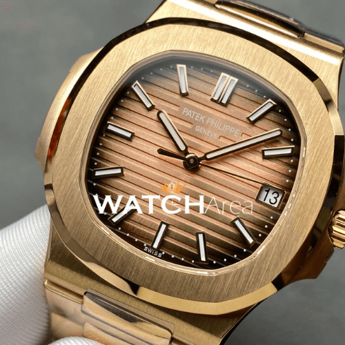 Patek Philippe - Nautilus - Brown Dial - Gold Strap 2