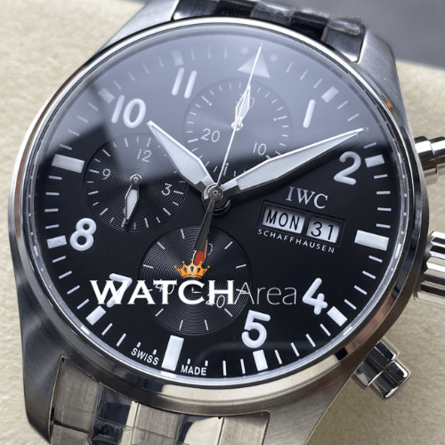 IWC - Pilot's Watch - Black Dial - SS Strap 2
