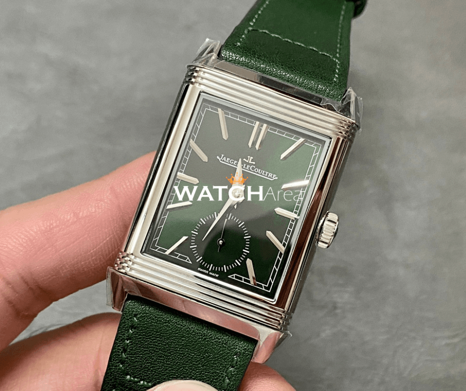 Jaeger-LeCoultre Reverso - Green/White Dial - Green Leather Strap 2