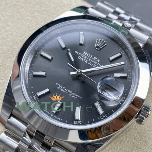 Rolex - Datejust 41 - Gray Dial - Smooth Bezel - Jubilee Strap 2