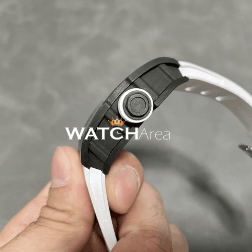 Richard Mille - RM 055 - Transparent Skeleton Dial - White Rubber Strap 2