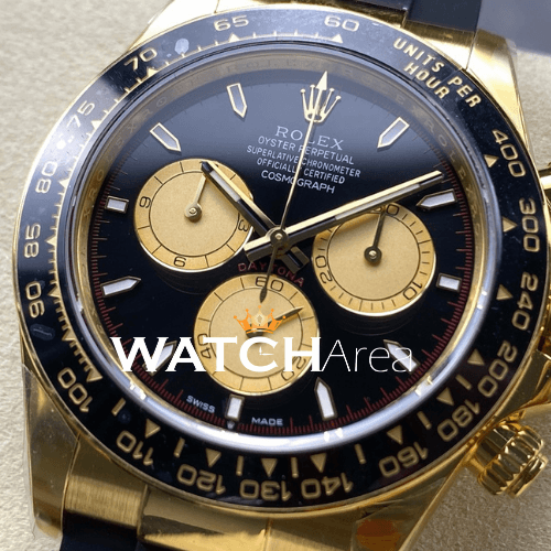 Rolex - Daytona - Black/YG Dial - Black Oysterflex Rubber Strap 2