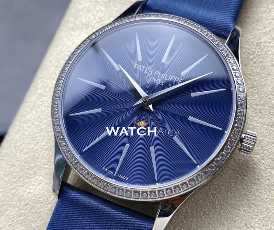 Patek Philippe Calatrava - Blue Dial - Satin Strap 2