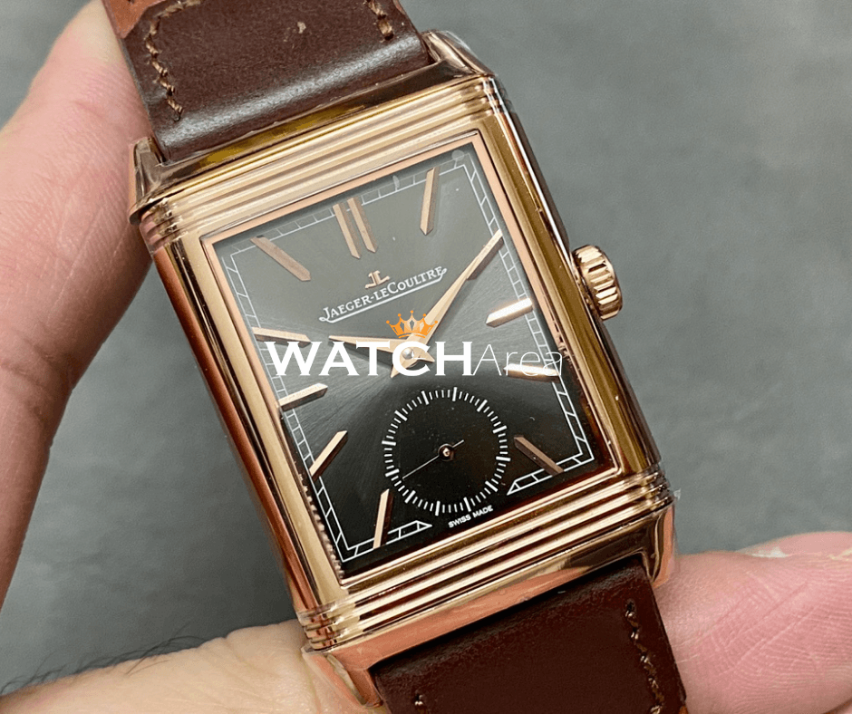 Jaeger-LeCoultre Reverso - Slate Gray/White Dial - Brown Leather Strap 2