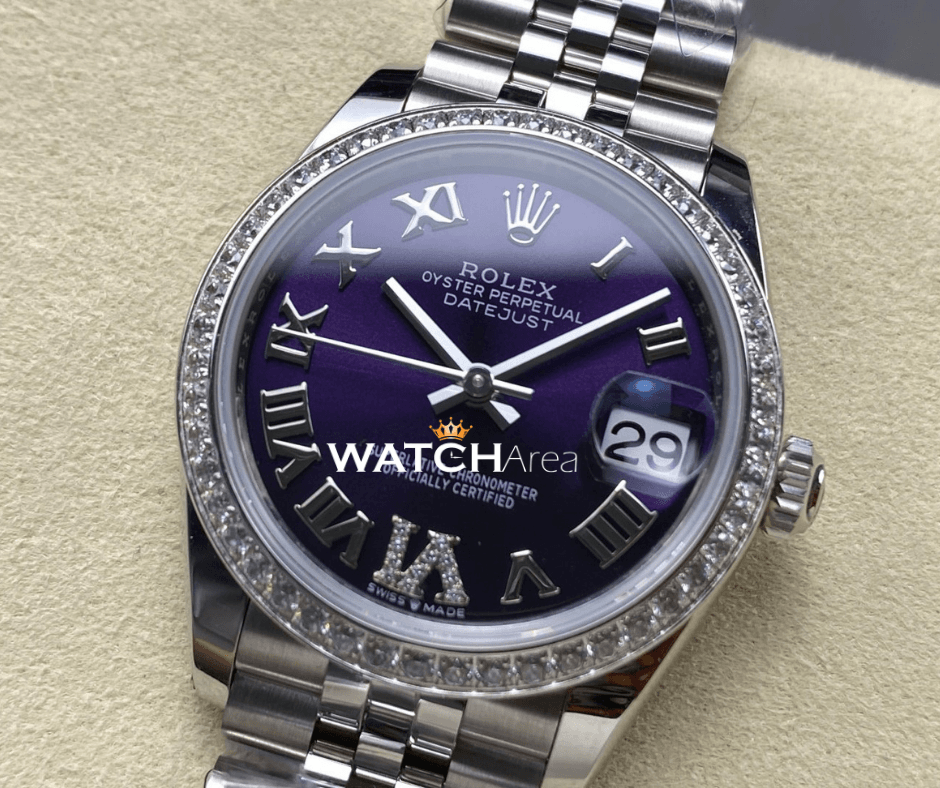 Rolex Datejust 31 - Purple Dial - Jubilee Strap 2