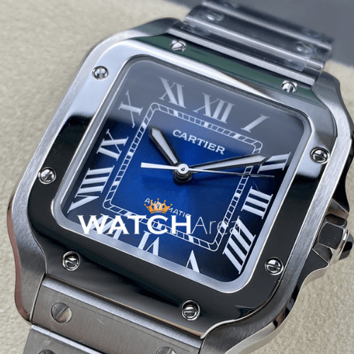 Cartier - Santos - Blue Dial - SS Strap 2