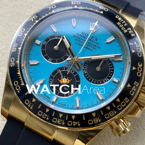 Rolex - Daytona - Turquoise Dial - Black Oysterflex Rubber Strap 2