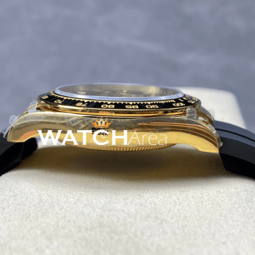 Rolex - Daytona - Black/Gold Dial - Black Oysterflex Rubber Strap 3