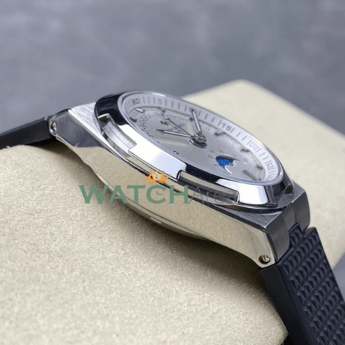 Vacheron Constantin - Overseas/Moon Phase - White Dial - Black Rubber Strap 3