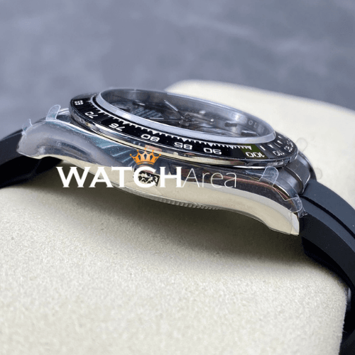 Rolex - Daytona - Black/Silver Dial - Black Oysterflex Rubber Strap 4