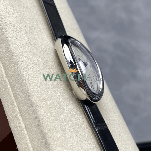 Cartier - Baignoire - White Dial - Black Leather Strap 4