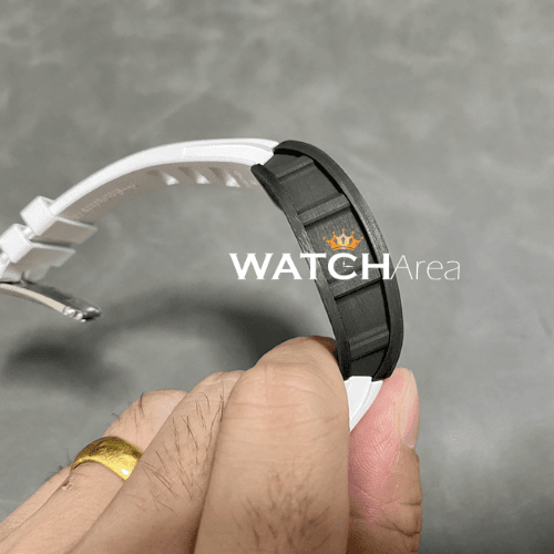 Richard Mille - RM 055 - Transparent Skeleton Dial - White Rubber Strap 3