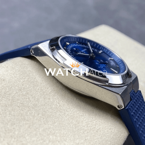 Vacheron Constantin - Overseas/Moon Phase - Blue Dial - Blue Rubber Strap 3