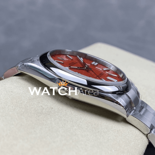 Rolex - Oyster Perpetual - Red Dial - Oyster Strap 4