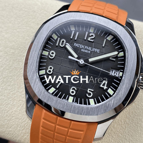 Patek Philippe - Aquanaut - Black Dial - Orange Strap 2