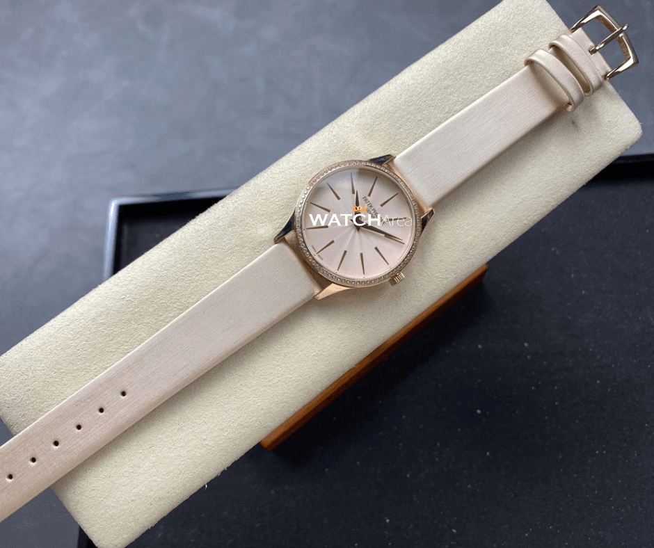 Patek Philippe Calatrava - Cream Dial - Satin Strap 3