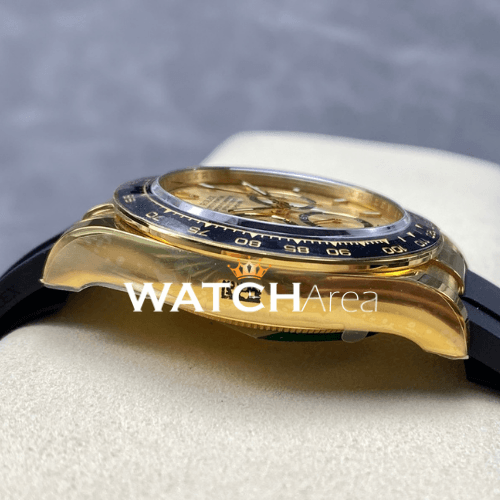 Rolex - Daytona - YG/Black Dial - Black Oysterflex Rubber Strap 4