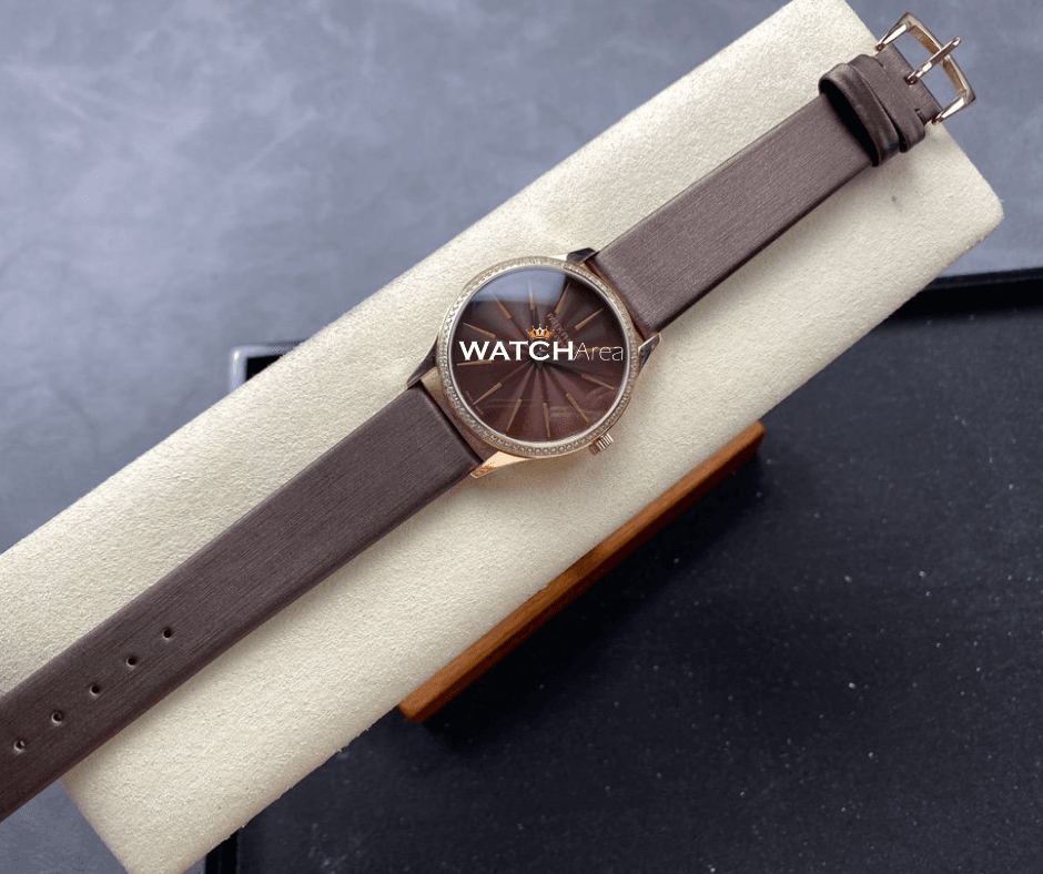 Patek Philippe Calatrava - Brown Dial - Satin Strap 3