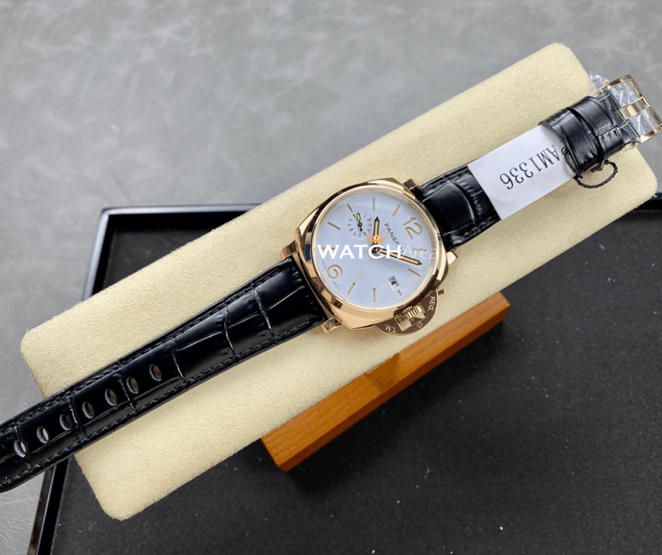 Panerai Luminor Due - White Dial - Black Leather Strap 3