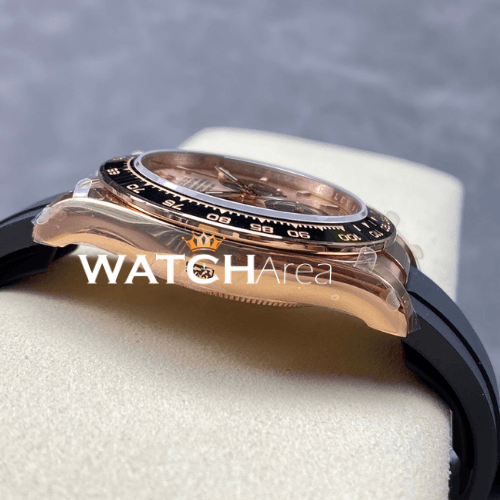 Rolex - Daytona - RG/Black Dial - Black Oysterflex Rubber Strap 3