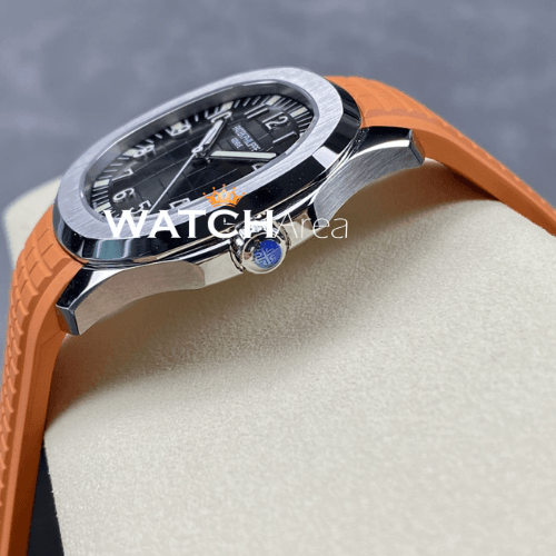 Patek Philippe - Aquanaut - Black Dial - Orange Strap 3