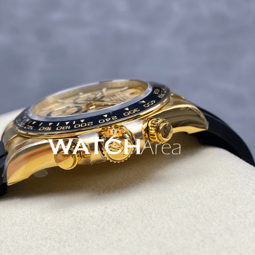 Rolex - Daytona - YG/Black Dial - Black Oysterflex Rubber Strap 3