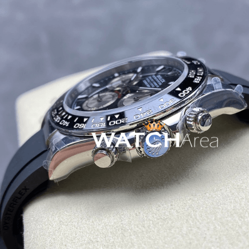 Rolex - Daytona - Black/Silver Dial - Black Oysterflex Rubber Strap 3
