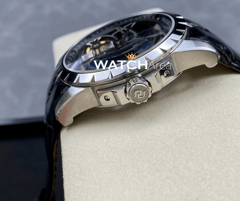 Roger Dubuis Excalibur Limited - SS Case - Black Leather Strap 3